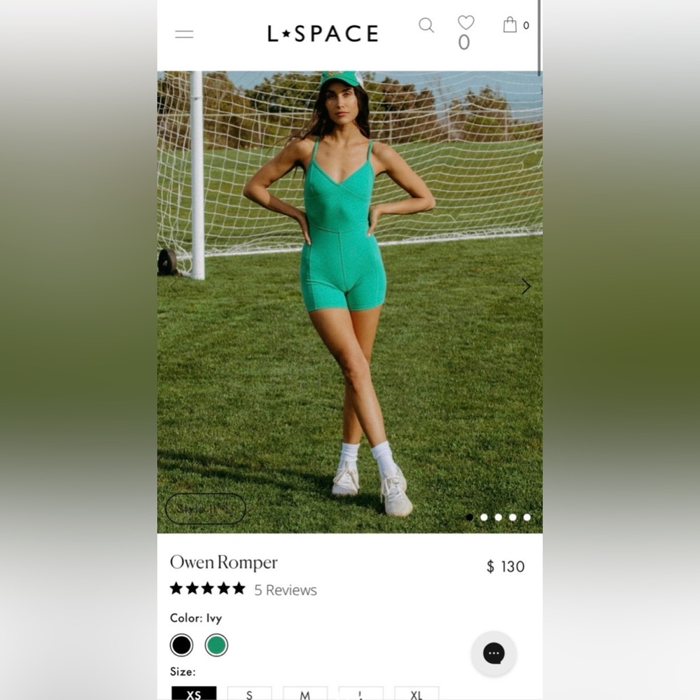 L*Space Owen Ivy Green Romper